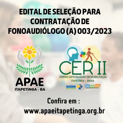 EDITAL DE SELEÇÃO PARA CONTRATAÇÃO DE PSICÓLOGO (A) 0012021